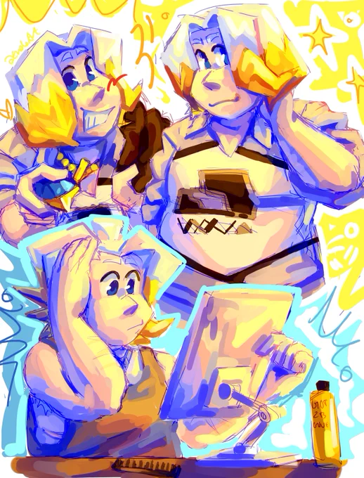 felt like painting these gordie sketches i had lying around#pokemon 