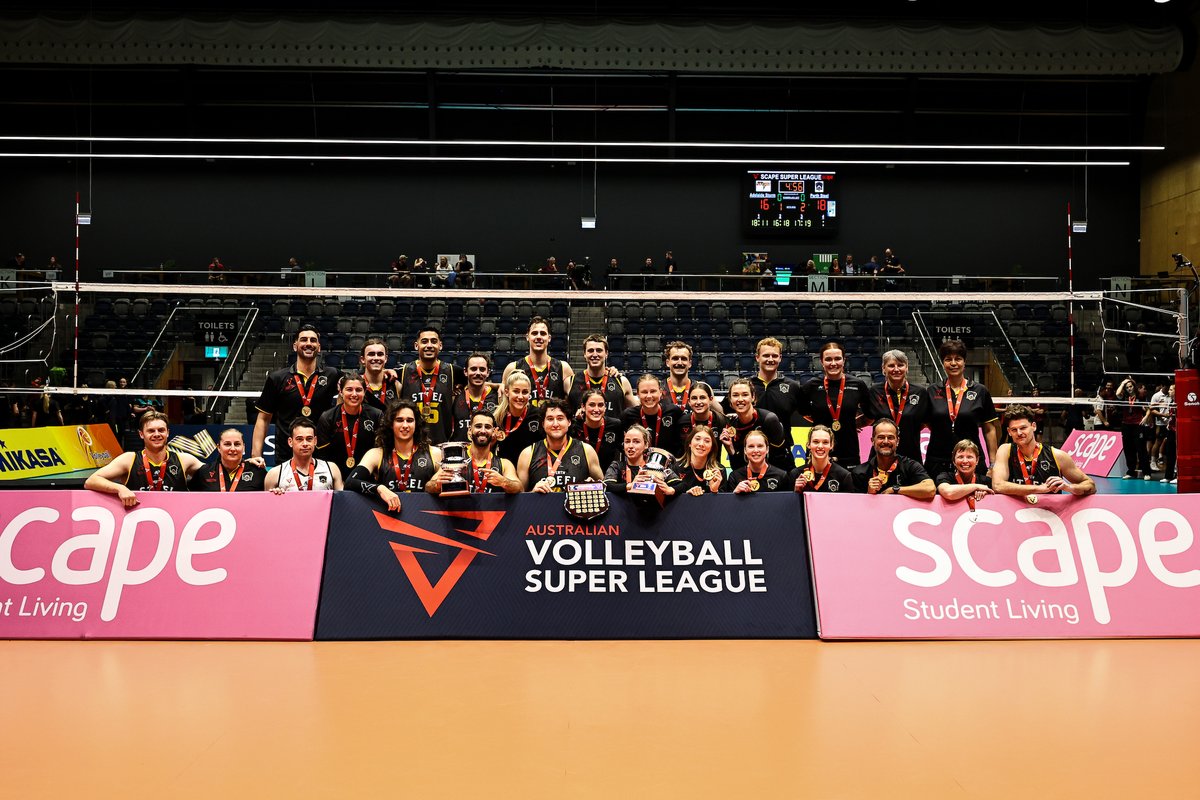 ausvolley's tweet image. 🏆 Congratulations to Perth Steel who were named Champion Club of the 2023 Scape Australian Volleyball Super League.

💪 Huge performances also from Shelby Maher and Jed Walker who were named MVP of Sunday's Finals

#AVSL #Volleyball #IndoorVolleyball #ScapeSuperLeague

@vballwa