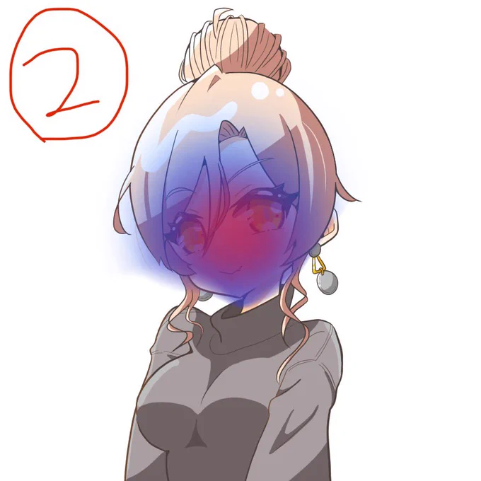 はぁぇ〜なるほどぉ〜こっちのほうが血色良くみえる 