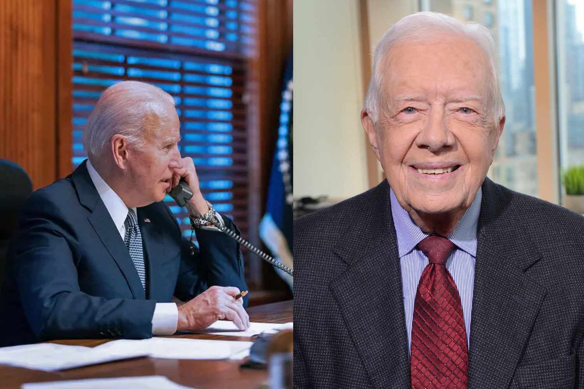 Jimmy Carter’s grandson says that President Biden has been consistently calling Carter to let him know he’s thinking of him and praying for him.

🔗thehill.com/blogs/in-the-k…