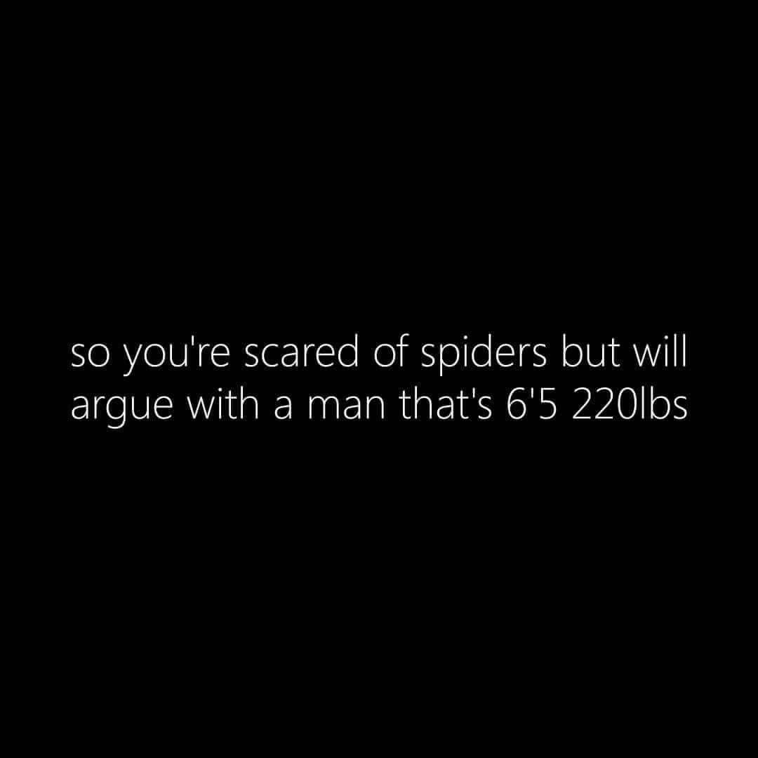 MissygGallant's tweet photo. If you know me, you know how true this is!
#scaredofspiders #andnothingelse https://t.co/6TJB0VIck8