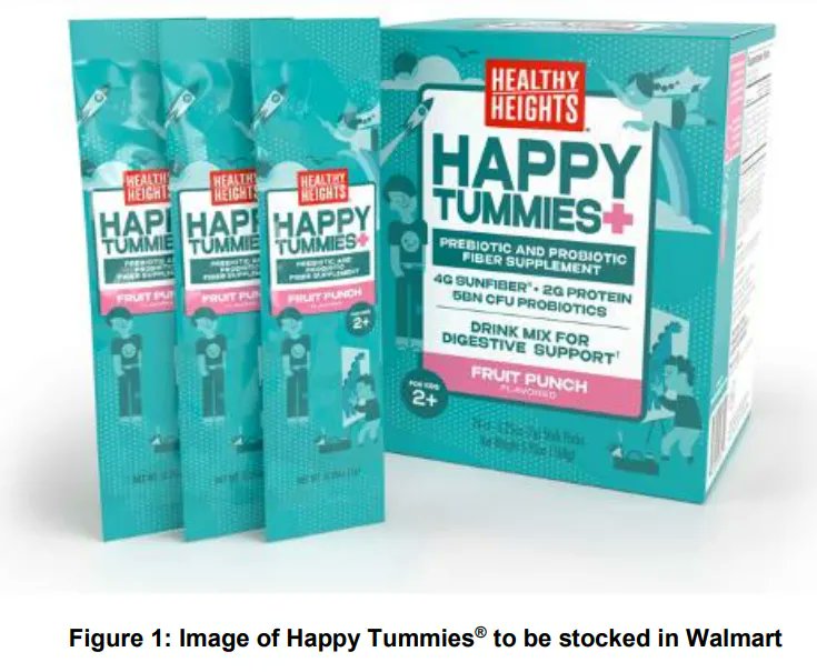 $NGS is pleased to announce that leading US retailer, <a href="/Walmart/">Walmart</a>,  has confirmed that the Company’s new supplement Happy Tummies® will be made available in a minimum of 795 Walmart stores throughout the United States per the original modular award.

Read: buff.ly/4676qmE