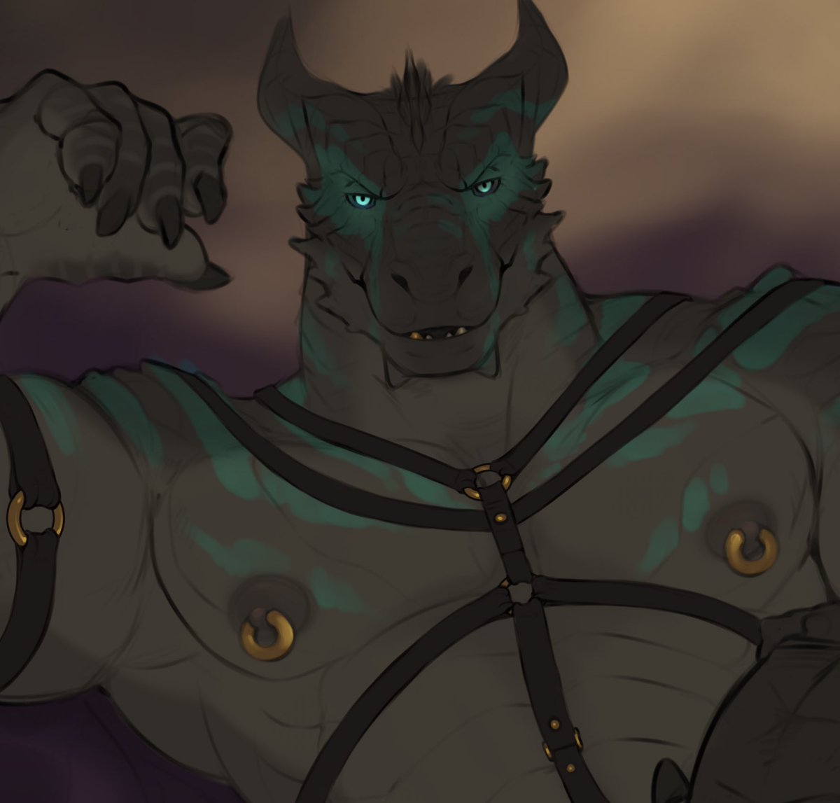 Tojoafterdark's tweet photo. Thinking about if my Dragonborn was a barbarian https://t.co/AoiCt7kMXm