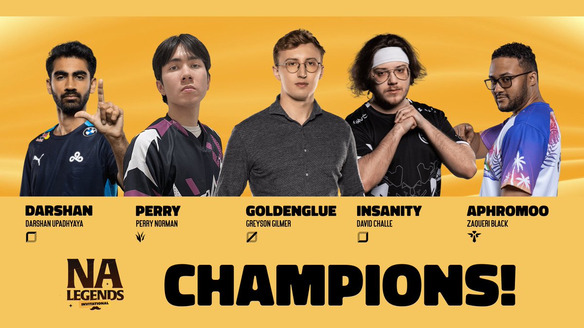 LTA North (@ltanorth) on Twitter photo Congratulations to The Watchmen for winning the NA Legends Invitational hosted by <a href="/DisguisedToast/">DSG Toast</a>! 🏆
Huge thanks to <a href="/CaptainFlowers/">Clayton Raines</a> and <a href="/AzaelOfficial/">Isaac CB</a> for casting this weekend. Congratulations to The Watchmen for winning the NA Legends Invitational hosted by <a href="/DisguisedToast/">DSG Toast</a>! 🏆
Huge thanks to <a href="/CaptainFlowers/">Clayton Raines</a> and <a href="/AzaelOfficial/">Isaac CB</a> for casting this weekend.