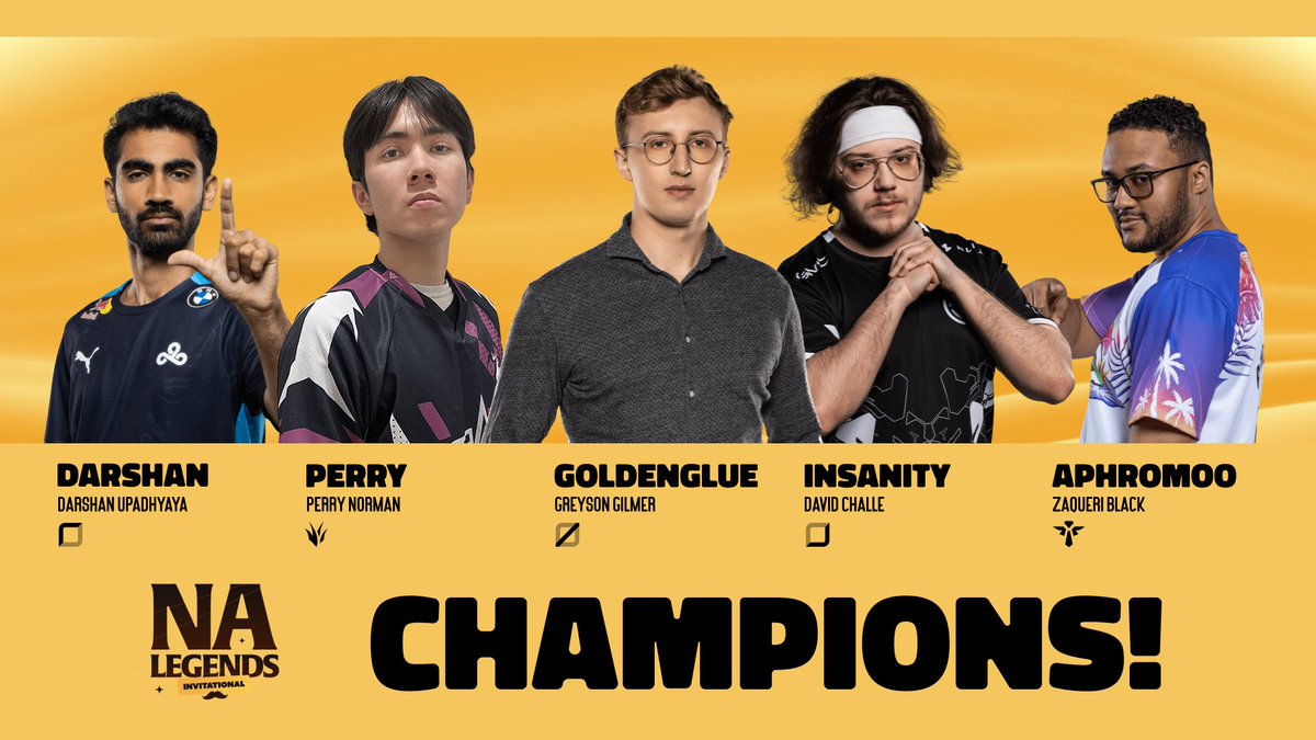 Congratulations to The Watchmen for winning the NA Legends Invitational hosted by @DisguisedToast! 🏆 Huge thanks to @CaptainFlowers and @AzaelOfficial for casting this weekend.