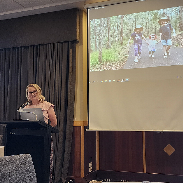 Thank you to our Family Ambassador Jillian O’Grady for sharing her family’s story at the SA branch @‌HGSAAustralasia Symposium on Friday. This advocacy and awareness raising ensures that exciting developments in genetic and genomic science will make an impact for #Sanfilippo