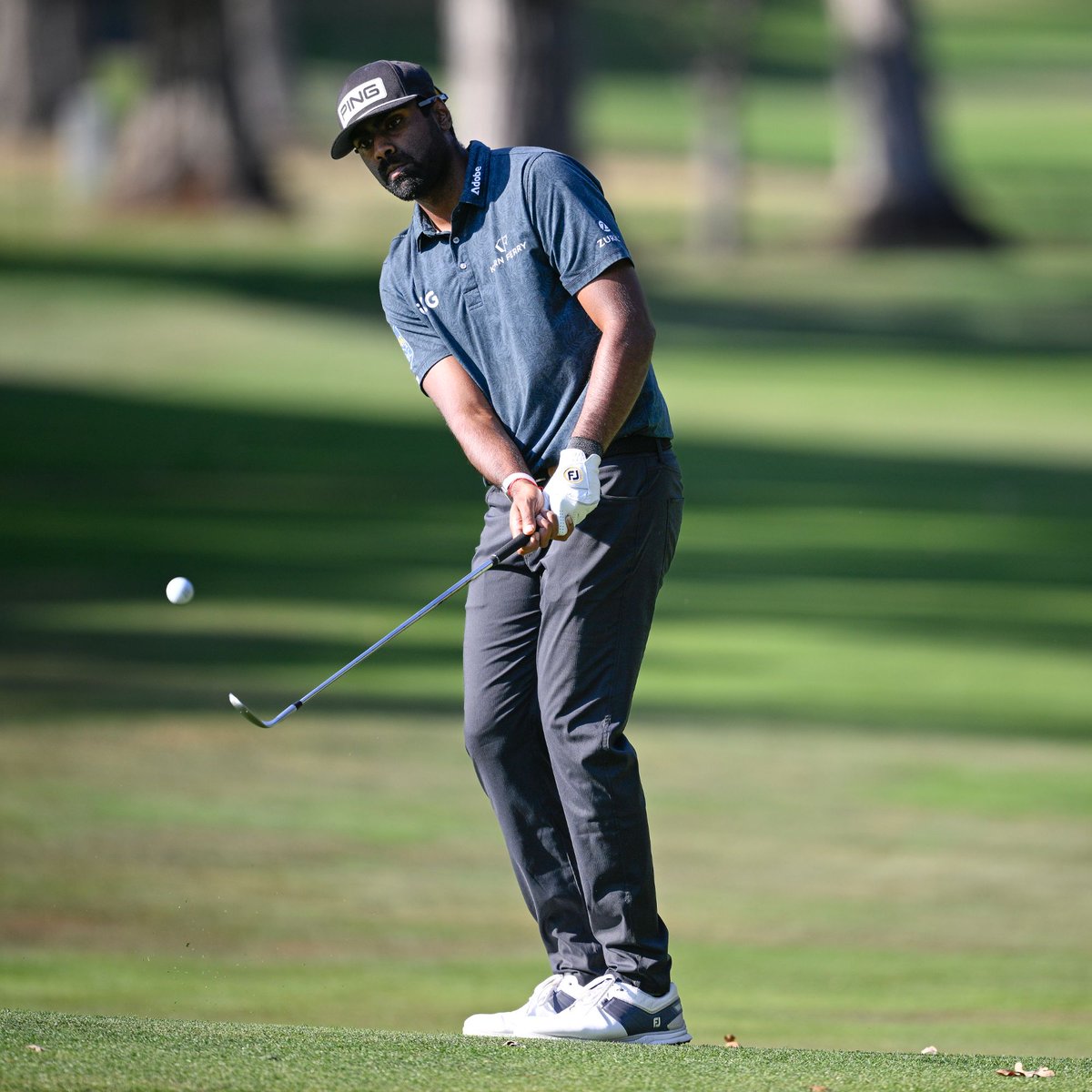 FootJoy's tweet photo. Wine Country Win. ๐ท
Sahtih Theegala secured his first career PGA TOUR victory this week, in his home state of California, at the Fortinet Championship. ๐
Sahith depends on the extreme comfort and stability of #ProSL Carbon, as well as the proven performance of #StaSof. ๐ค
Congrats, Sahith! ๐พ
