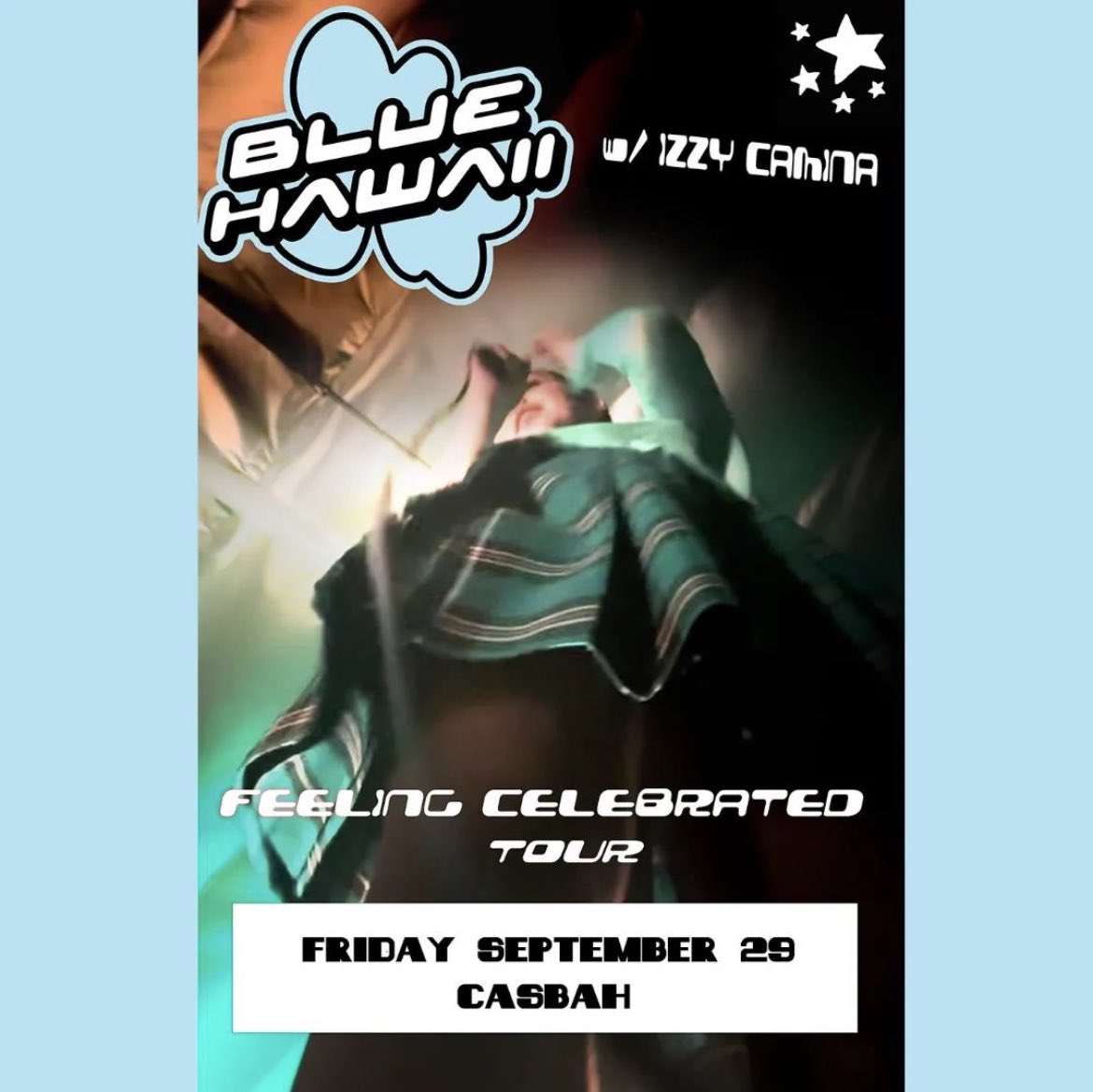 FRI 9/29 <a href="/casbahsandiego/">Casbah (San Diego)</a> – Blue Hawaii (<a href="/trubluhawaii/">BLUE HAWAII</a>) w/ <a href="/izzycamina/">izzy camina</a> • 🎟: seetickets.us/bluehawaiicasb…