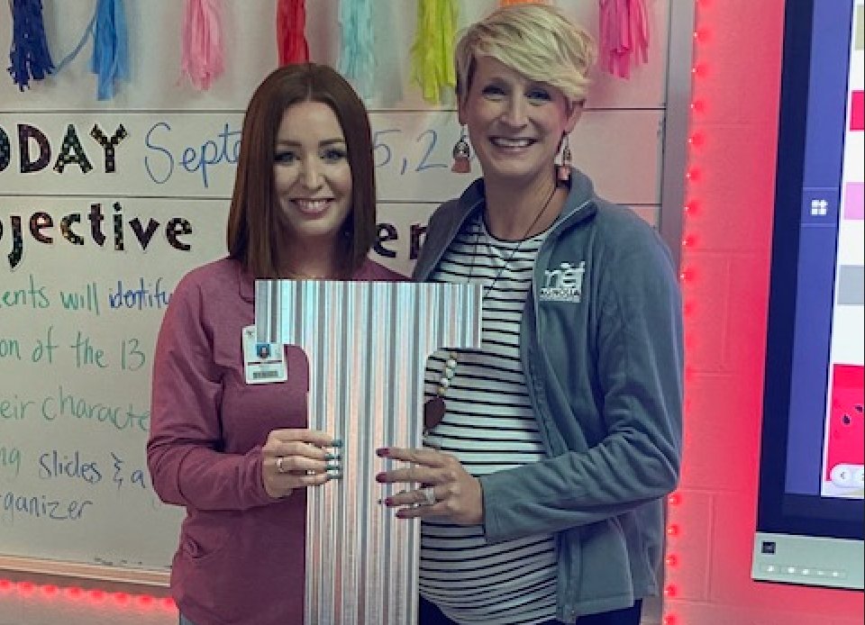 Congrats to Mrs. Fleming for Bringing out the "I". She is innovative, inspirational, and intentional in ALL that she does for our students and we are lucky to have her! <a href="/BearBranchInt/">Bear Branch Intermediate</a> #bringingoutthei