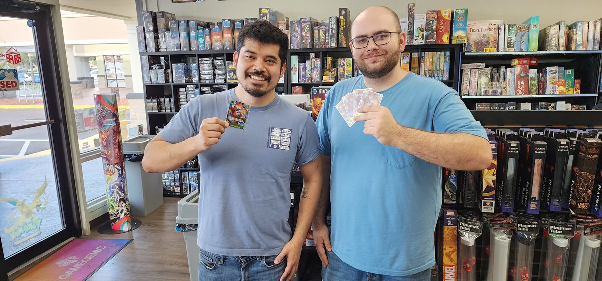 WorstGenOPTCG's tweet photo. Congrats to Evan &amp; Diego and friends Risu and Jeff on winning their OP04 Kingdoms of Intrigue Pre-Releases:

#OnePiece #OnePieceCardGame #OnePieceTCG #TheWorstGeneration #WorstGenOPTCG #OP04 #KingdomsofIntrigue #Prerelease #HouseRulesGaming https://t.co/4PtggSFhF6