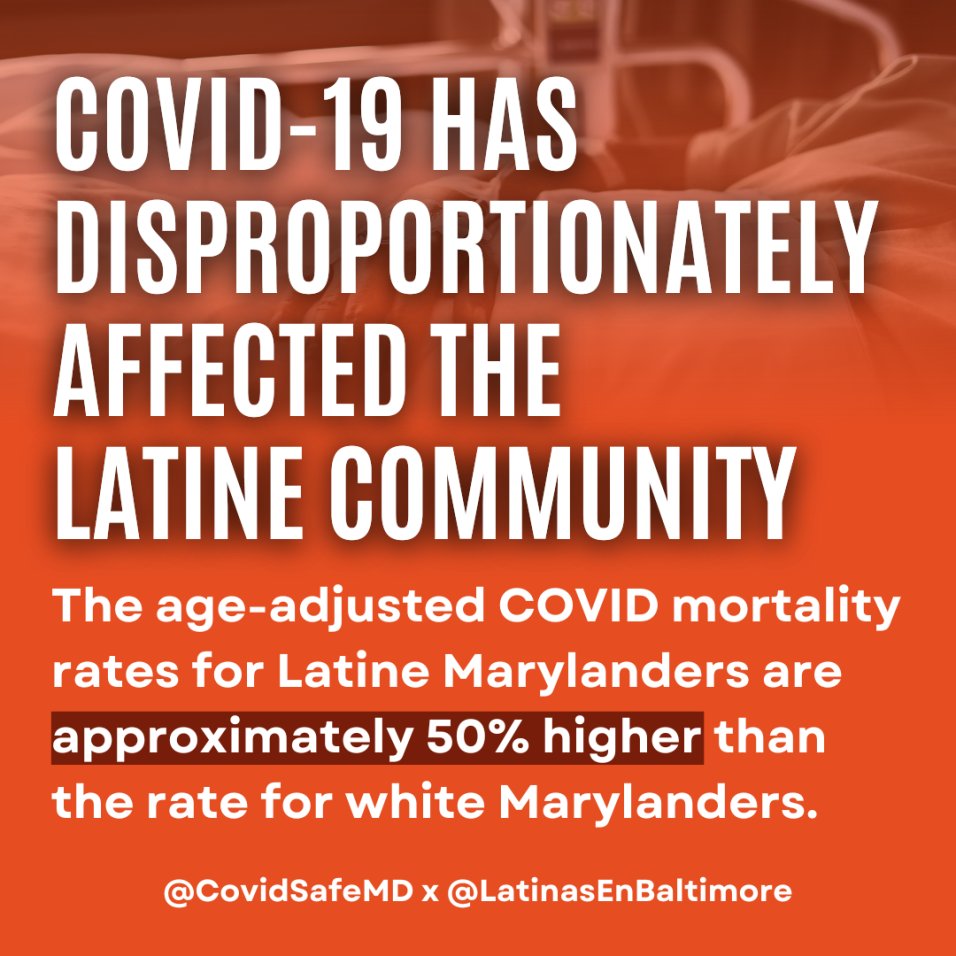 COVID is a healthy equity issue. As our communities celebrate #LatinxHeritageMonth, it’s important to call out the disproportionate toll that COVID continues to take on the Latine community.

1/5