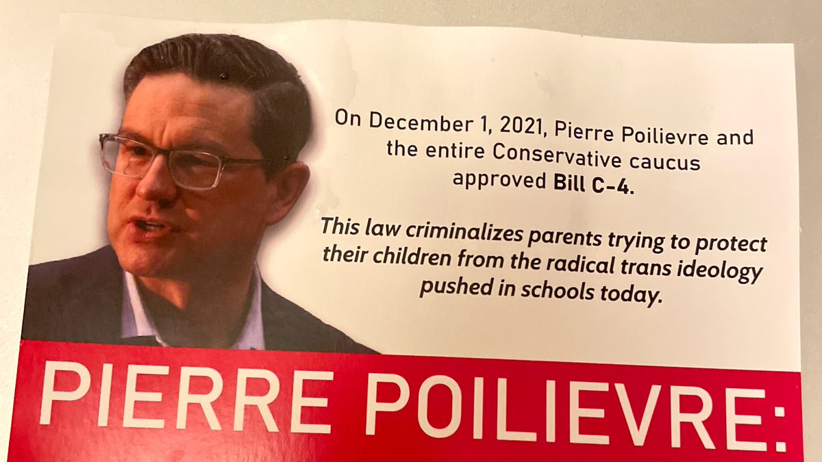 treeggleton's tweet photo. Since when do my tax dollars go to spreading anonymous hate to my door? @PierrePoilievre @canadapostcorp @CBCOttawa https://t.co/iE55yORKGE