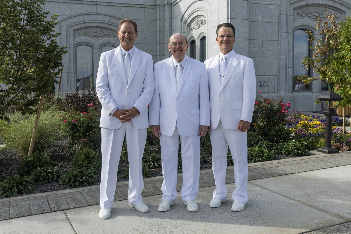 CookQuentinL's tweet photo. I was exceptionally pleased today to fulfill the assignment from President Russell M. Nelson to dedicate the Moses Lake Washington Temple. It was especially sweet to know that this was the third temple dedicated today (the other two were in Brasilia, Brazil, and Bentonville, Arkansas)—the first time three temples have been dedicated on a single day. 

 Everything that we do in temples of The Church of Jesus Christ of Latter-day Saints point to Jesus Christ as the Savior of the world. The Lord organizes eternal families in His temples.

The scriptures are clear that we without our ancestors cannot be made perfect; neither can they without us be made perfect. Their salvation is necessary and essential to our salvation, resulting in the eternal unification of the family (see Doctrine and Covenants 128:15).

This means that the salvation of the whole human family is interdependent and interconnected—like the roots and branches of a great tree. The work performed in the Lord’s temples allows us—and our families—to be eternally connected to our loving Heavenly Father.

Having a temple of the Lord in Moses Lake is truly a supernal blessing. As one of the Savior’s Apostles, I testify of the divinity of the Savior and the reality of His Atonement and that under the Father’s direction He guides this celestial work of salvation and exaltation.