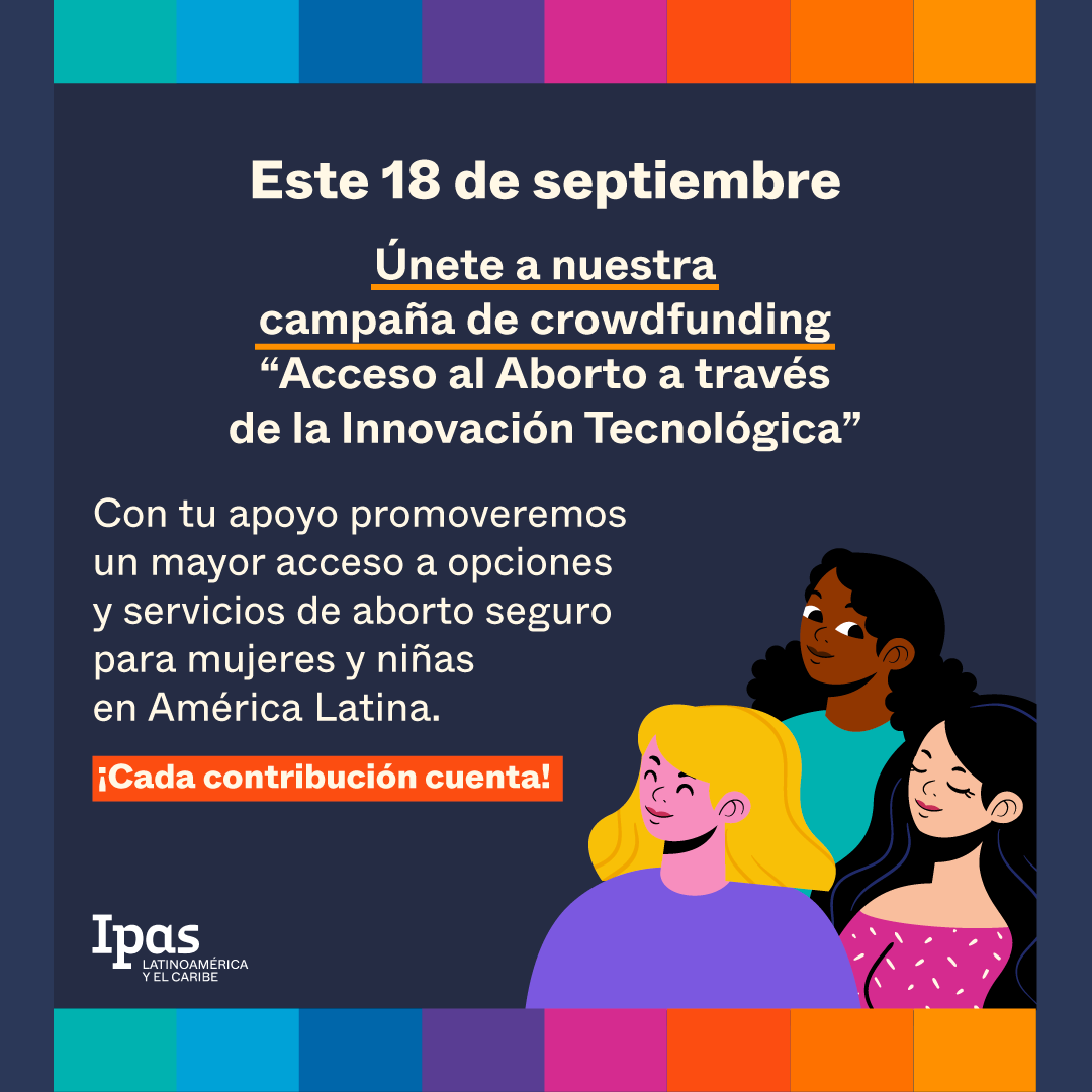 IpasLAC's tweet image. 📢Apoya nuestro sueño de construir un mundo donde todas las mujeres y personas gestantes puedan tomar decisiones reproductivas en libertad y goce. 💚💜

¡Cada pequeña o gran contribución cuenta! ✨ goto.gg/61306

Del 18 al 22 de septiembre, se duplicará tu donación 😱