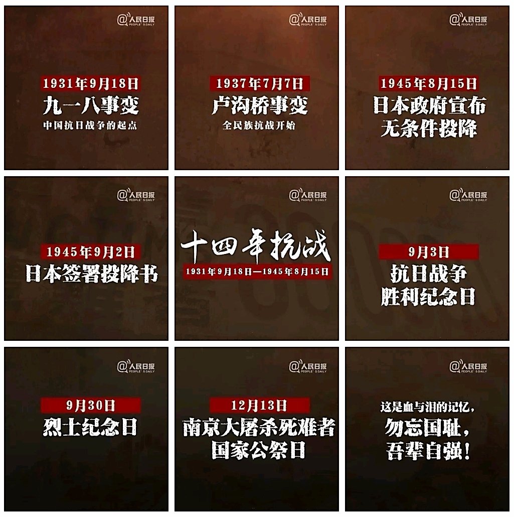TTmomo20220222's tweet photo. ⬇️这些日子，是中国人血与泪的记忆！每一个中国人，不能忘，不敢忘！
🇨🇳历史警示我们：落后就要挨打，发展才能强大！👊
✊牢记历史，吾辈自强！ https://t.co/6NzweHVfe9