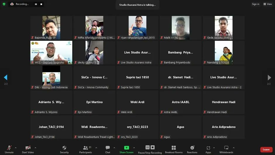 AvanzaClub_ID's tweet image. Partisipasi TACI Join Webinar @GardaOto - Eco Driving For Urban Mobility 09092023 
#gardaoto #AlwaysDriveSafely #TACI #ToyotaAvanzaClubIndonesia #DrivingWithManners #indonesiaayoamanberlalulintas #komunitasotomotif #Otomotif #clubotomotif #ToyotaAvanza