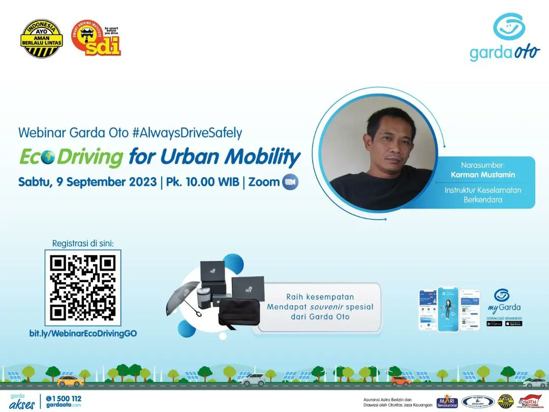 AvanzaClub_ID's tweet image. Partisipasi TACI Join Webinar @GardaOto - Eco Driving For Urban Mobility 09092023 
#gardaoto #AlwaysDriveSafely #TACI #ToyotaAvanzaClubIndonesia #DrivingWithManners #indonesiaayoamanberlalulintas #komunitasotomotif #Otomotif #clubotomotif #ToyotaAvanza