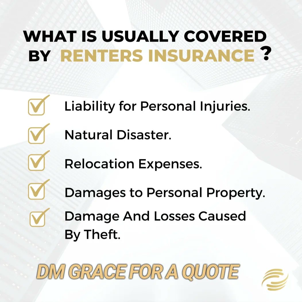 💫‼️Your Sunday Financial Health Check up ✅. Do you have renters or home owners insurance?

Book 1on1 with Grace for your full financial check up and to find great options for your unique situation ✨calendly.com/gracedube/1on1… 

#rentersinsurance #homeownersinsurance