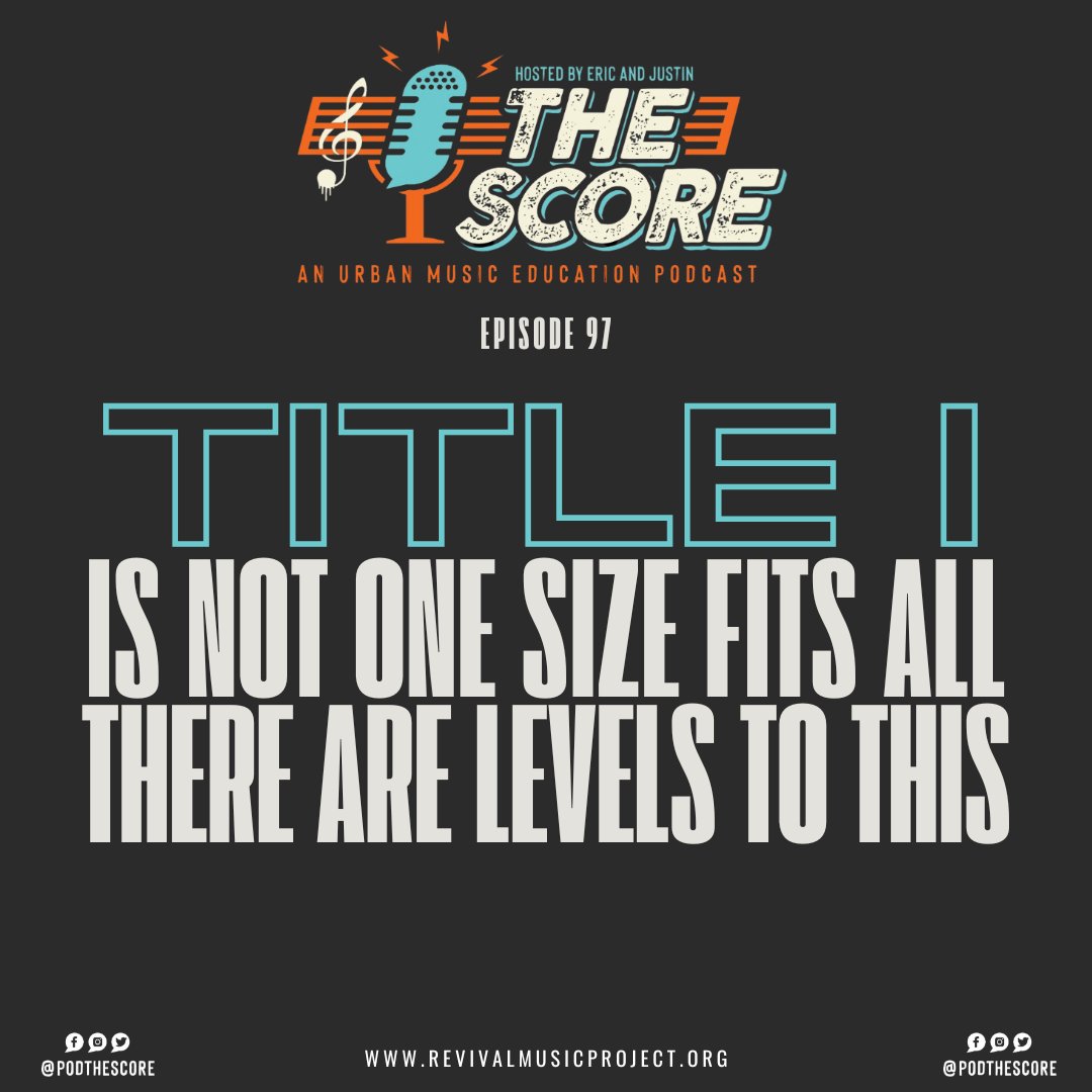 💥 Fresh on The Score Podcast 💥

🎙 Episode 97 - Title I is Not One Size Fits All- There Are Levels to This 🪜

▶️ Listen on your go-to podcast platform or click the link: linktr.ee/thescorepodcast

✊🏽 Show some love for The Score: patreon.com/podthescore