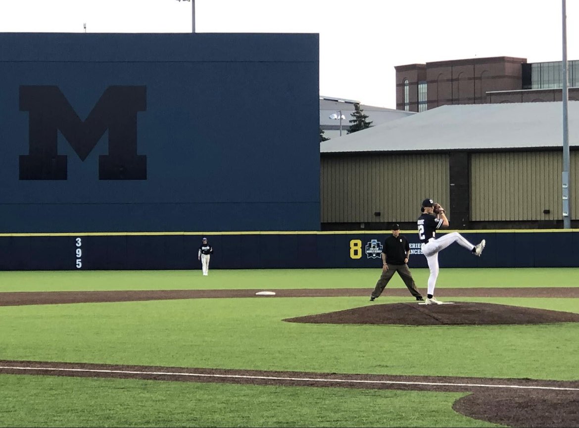 I am excited to announce my commitment to the University of Michigan. I want to thank my family, coaches, teammates, and friends for always believing and supporting me. I'd also like to thank Coach Smith and Coach Huntzinger, for the opportunity. GO BLUE〽️