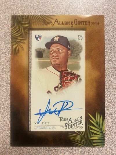 AstrosAtoZ's tweet photo. Own a piece of history with a Framber Valdez autograph card! Celebrate his left-handed no-hitter mastery for just $40. #Astros #LeftHandedLegend #NoHitterHero https://t.co/JecOQabaFq
