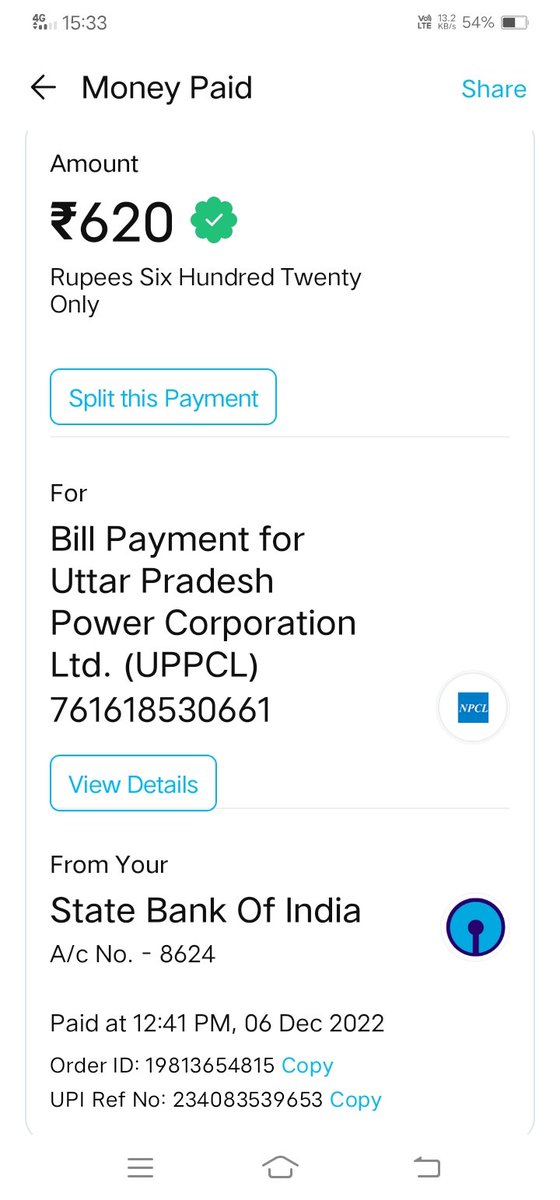 vipingautamp's tweet photo. @uppclpilibhit @Dmpilibhit  
6dec 2022 को बिल पे किया 3 जनवरी 2023 को बिल 4265, 1 feb 2023 को बिल 8630, 31 मार्च को 17437 और इस तरह मेरा घरेलू बिजली बिल सितंबर 2023 तक  60000 रूपए हो गया कई बार सम्बन्धित कार्यालय जाकर बिल संभलवाने की कोशिश की परंतु किसी अधिकारी ने संज्ञान नहीलिया https://t.co/Su3dKzNwQ8