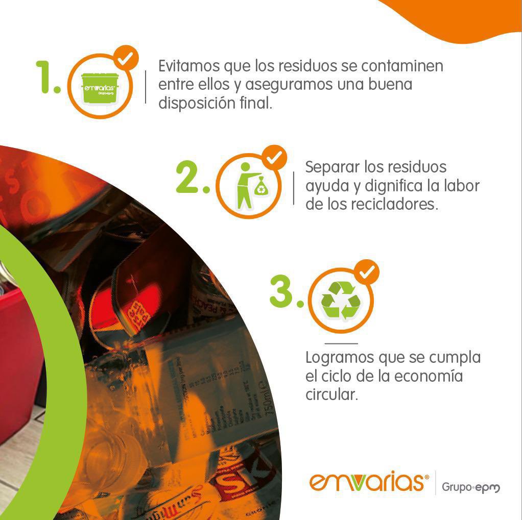 Emvarias's tweet photo. A la recurrente pregunta sobre el porqué debemos separar los residuos en casa, respondemos: https://t.co/WkT8d5imVL
