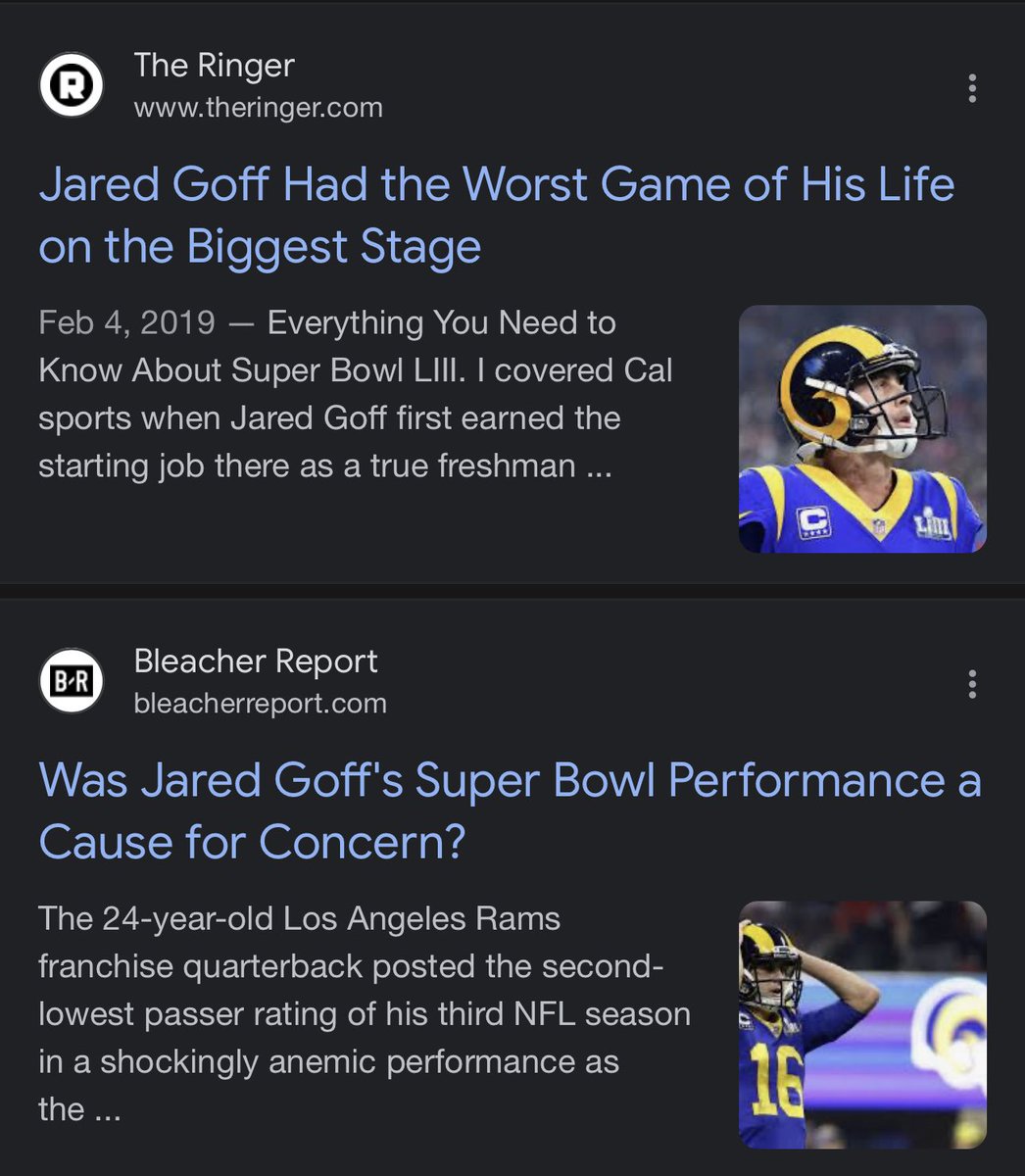 Camsta0's tweet photo. @cameron87499555 Jared Goff choking in literally the biggest game of his life… https://t.co/8FvIKWIZHq