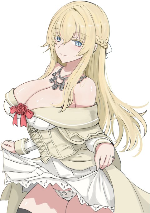 これ以上どう半脱ぎにすればいいのよ?というお召し物のウォースパイト様 