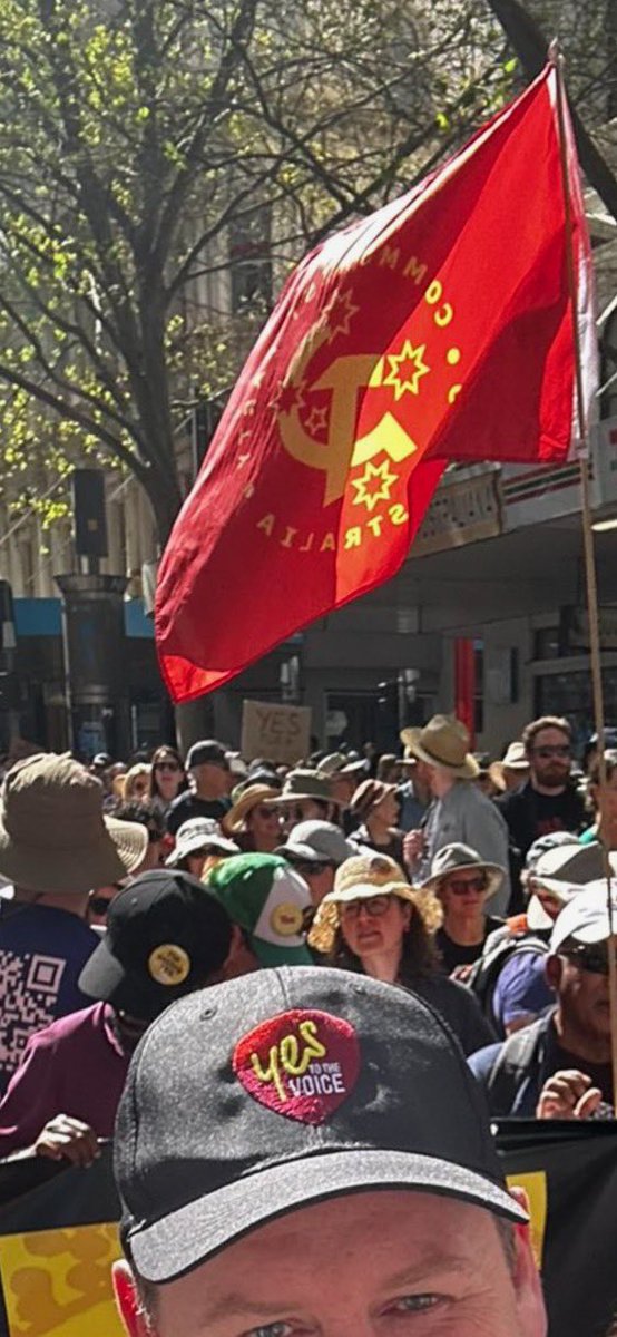Why is the media silent on the fact that the Communist flag is being flown at the Yes protests. 

Communism has been responsible for some of the largest mass murders in history. Some estimate 100million, while others say the death toll will never really be known.

As a