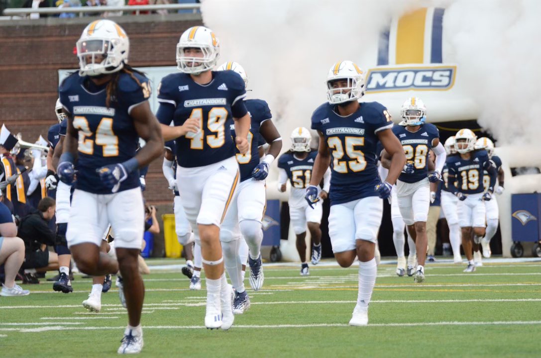 UTC Mocs win again beating Citadel💙💛🏈