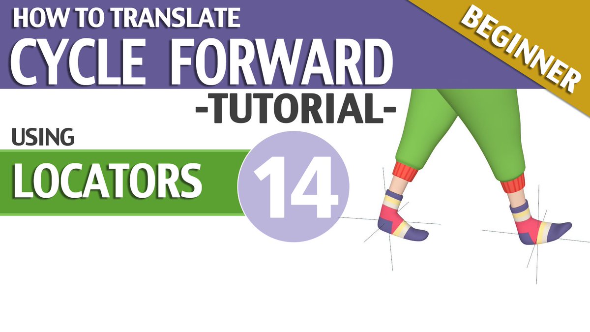 Available today 18th September 02:00 pm (14:00)CET-UTC+1 
The second tutorial PART 2/3 ▶️▶️▶️ “HOW TO MOVE FORWARD A CYCLE USING LOCATORS”!! ▶️▶️▶️🚶🏽 youtu.be/3cG9KUlE-ik?si…

#Animation #Walk #Cycle #slidingfeet #Beginner #learnanimation #beananimator #tutorial #lesson