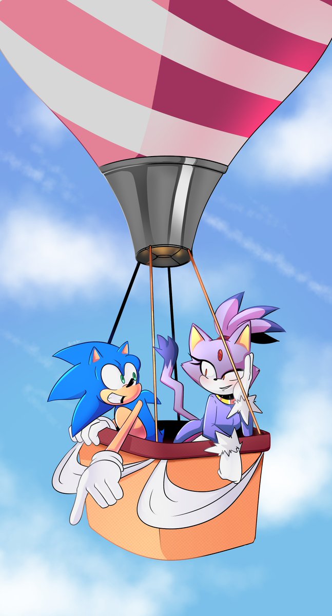 Sweet date flying through the sky!
What do you think Sonic its looking at?

#SonicTheHedgehog #sonaze #sonicxblaze