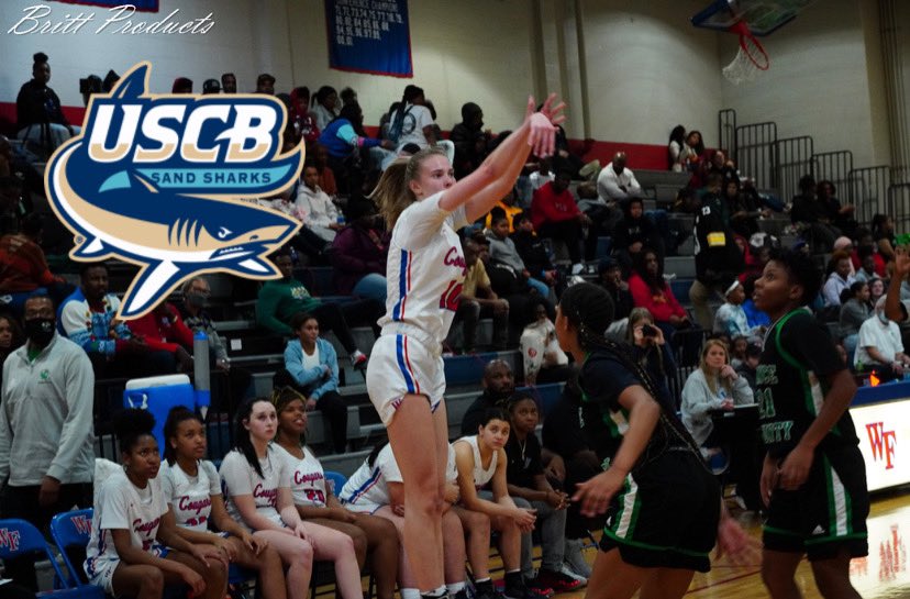 audrahillmann's tweet photo. I am super excited to announce my commitment to play at USC Beaufort!! I want to thank God and  everyone who has helped me throughout this process, I wouldn’t be here without everyone’s support! I also want to thank Coach V and Coach Brady for this opportunity! #finsup #committed https://t.co/tjRs1uK9G7