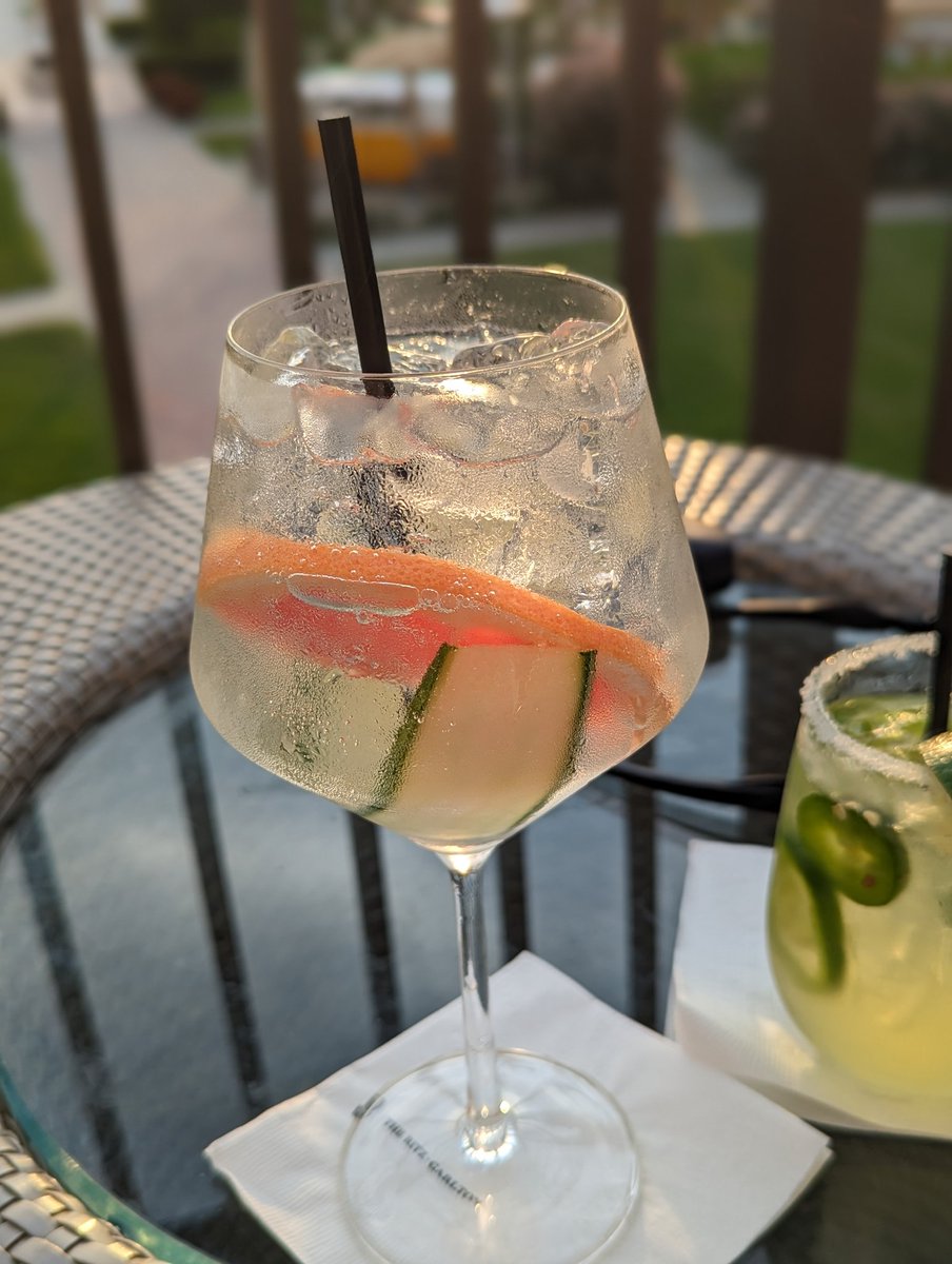 Sundays are for gin and tonics at the Ritz Carlton in Aruba.

#bestsunday
#Gintonic