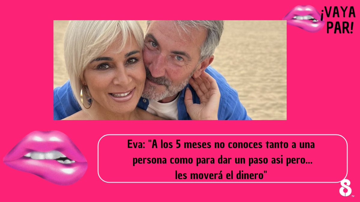 VayaParTV's tweet photo. Nuestra presentadora Eva Pino no entiende la boda de Ana María Aldon con Eladio: "les moverá el dinero" https://t.co/EhNTFzjTLG https://t.co/NPpggElPaS