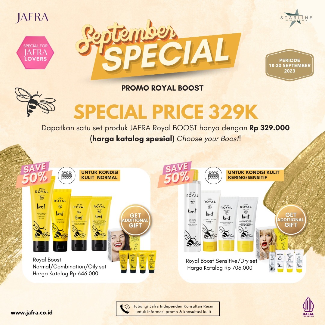 JAFRAindonesia's tweet photo. Selamat pagi, JAFRA Lovers! ☀

Hanya 11 hari lagi sebelum akhir bulan, dan kami punya kejutan istimewa untuk Anda! 🎉

Yuk intip promo-promo seru bulan ini https://t.co/viin0JdMI0