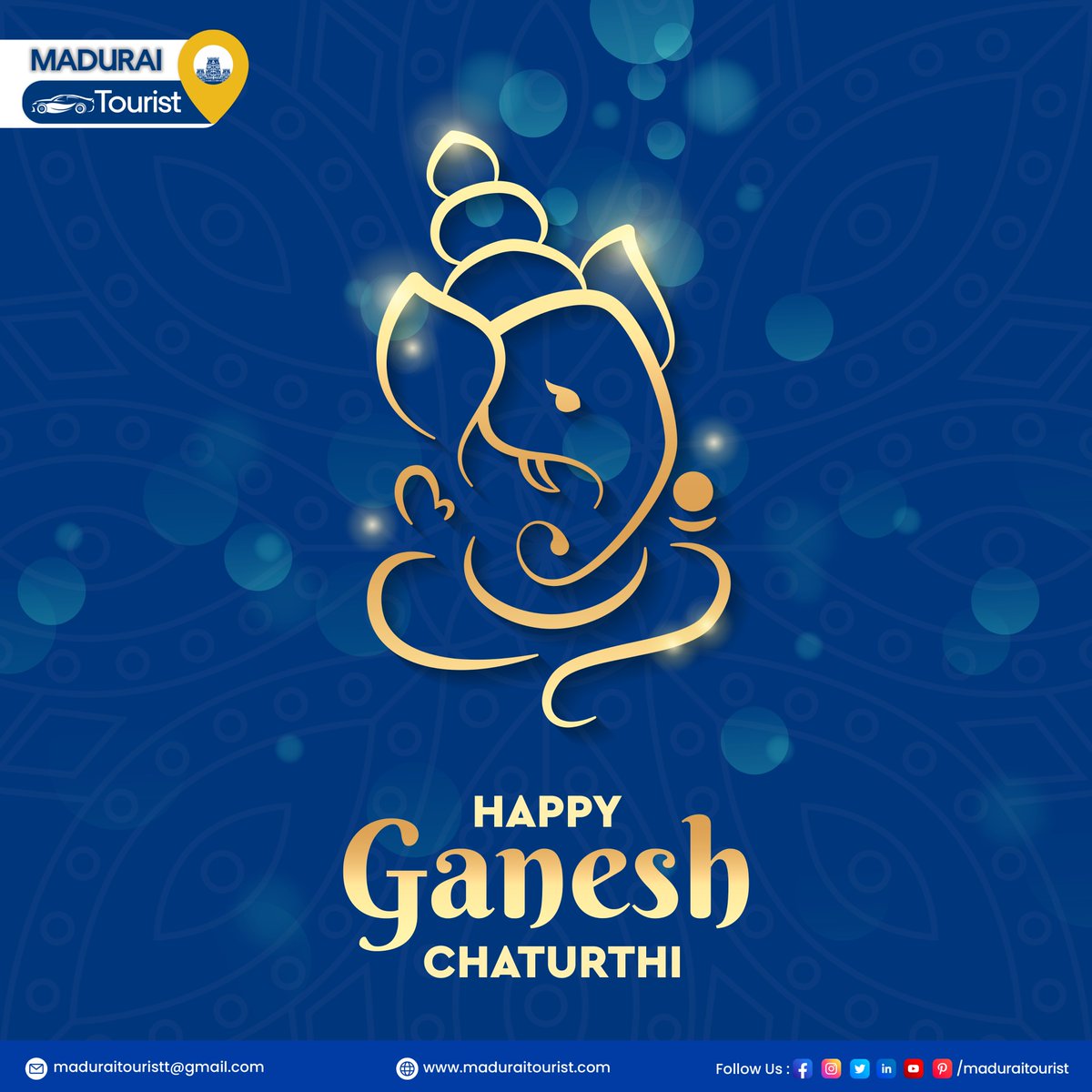 May Lord Ganesh bring you good luck and prosperity! Happy Vinayaka Chaturthi! 🪔🌟 #maduraitourist #letsconnect #GanpatiBappaMorya #ganesha #LordGanesha #VinayakaChaturthi2023