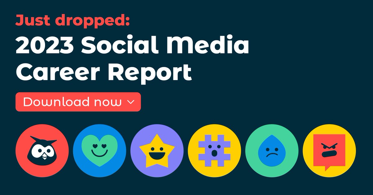 IT'S HERE—the 2023 Social Media Career Report has launched! 🥳 Finally, get all the answers to your burning questions in the first-ever report about what it's really like to work in social media marketing. Grab your copy here: ow.ly/j1x950PMyiG

#SocialMedia #Careers