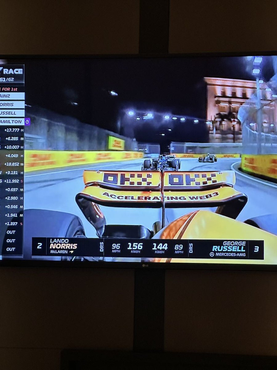 veraqqq1's tweet photo. Great race @McLarenF1 and big congratulations on the podium for @LandoNorris !!!! OKX’s logo design is LIT #SingaporeGP #F12023 #Okx https://t.co/bfOWvqUOju