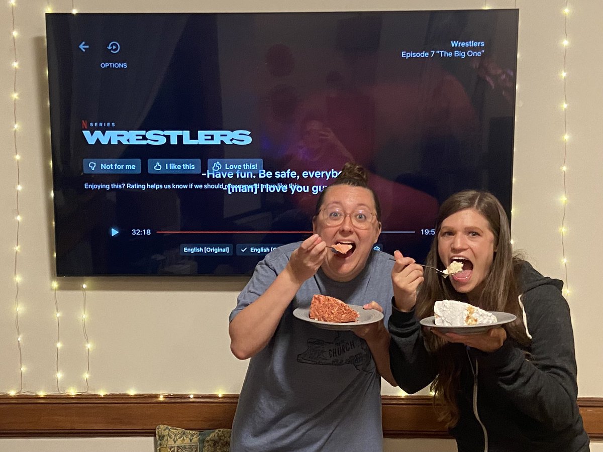 JLTCatFan's tweet photo. “Look at that cake!”

Celebrating a day of binge watching #WrestlersNetflix with @kristencaro in the only appropriate way! What a fantastic finale! Well done @KySportsRadio @ShannonTheDude @TheRealAlSnow and everyone who made it happen. We’re ready for season 2 already! https://t.co/2Wc8YPyGkJ