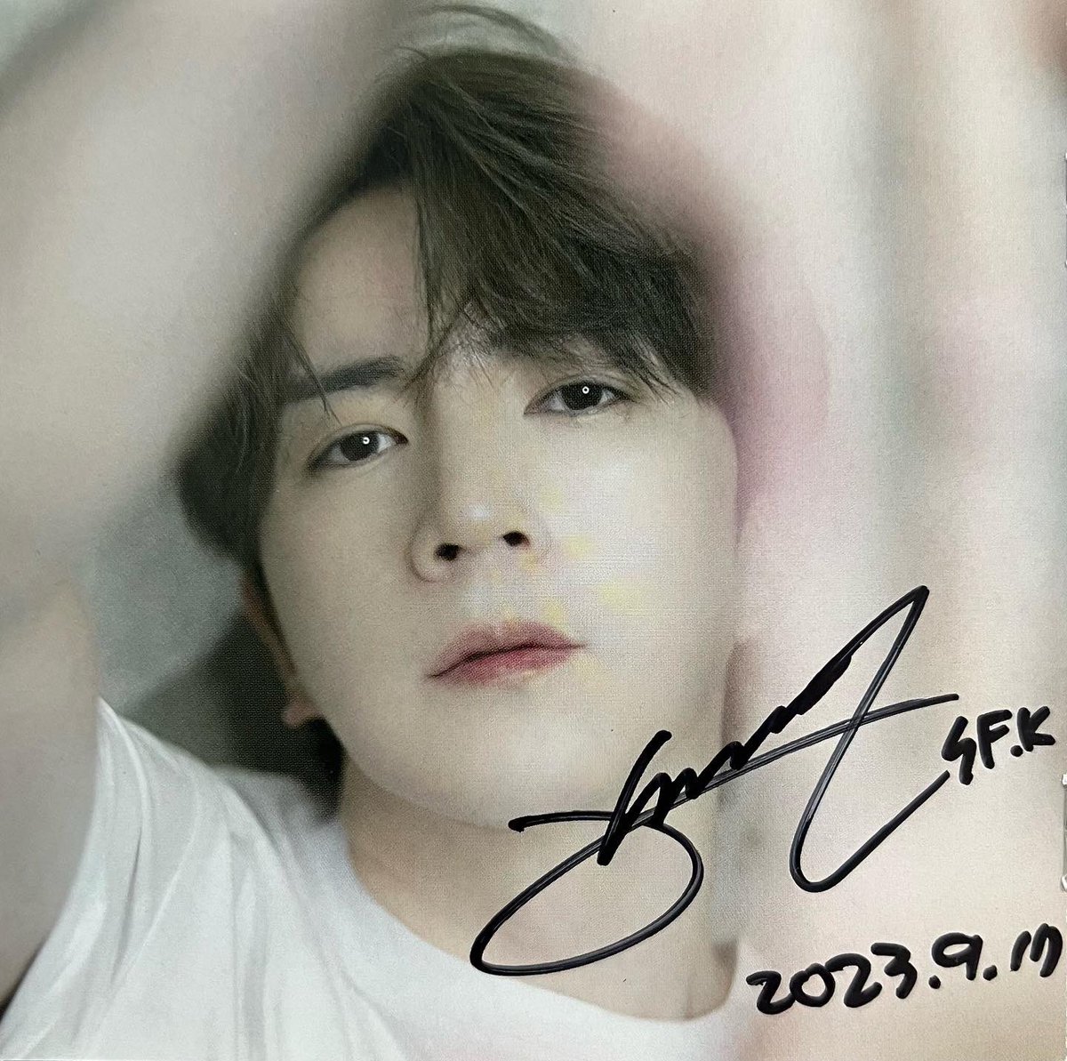 yukiyukiko3's tweet photo. 2023.9.17 SONGFOREST MYUNGSOO Birthday Live &amp; Event2023 CD販売特典会 
CD「白百合戀歌」サイン

@SongforestHeon
@SongForestKMS

#SONGFOREST 
#HEON #HONEY #ホホン
#MYUNGSOO #K #キムミョンス https://t.co/EnbhoYHFQ2