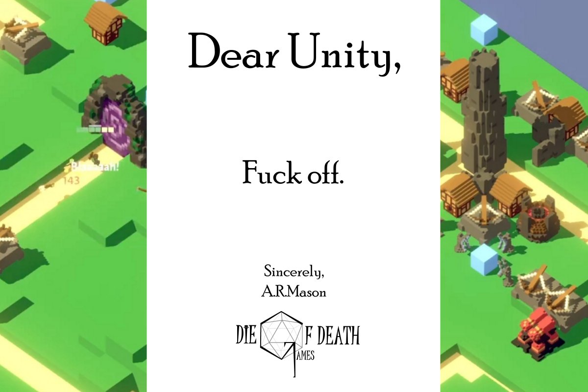 Since everyone is voicing their feelings, I figured why not voice my own as an indie dev who only pursued game development in the first place because of Unity. #Unity #Unityruntimefee #IndieGameDev