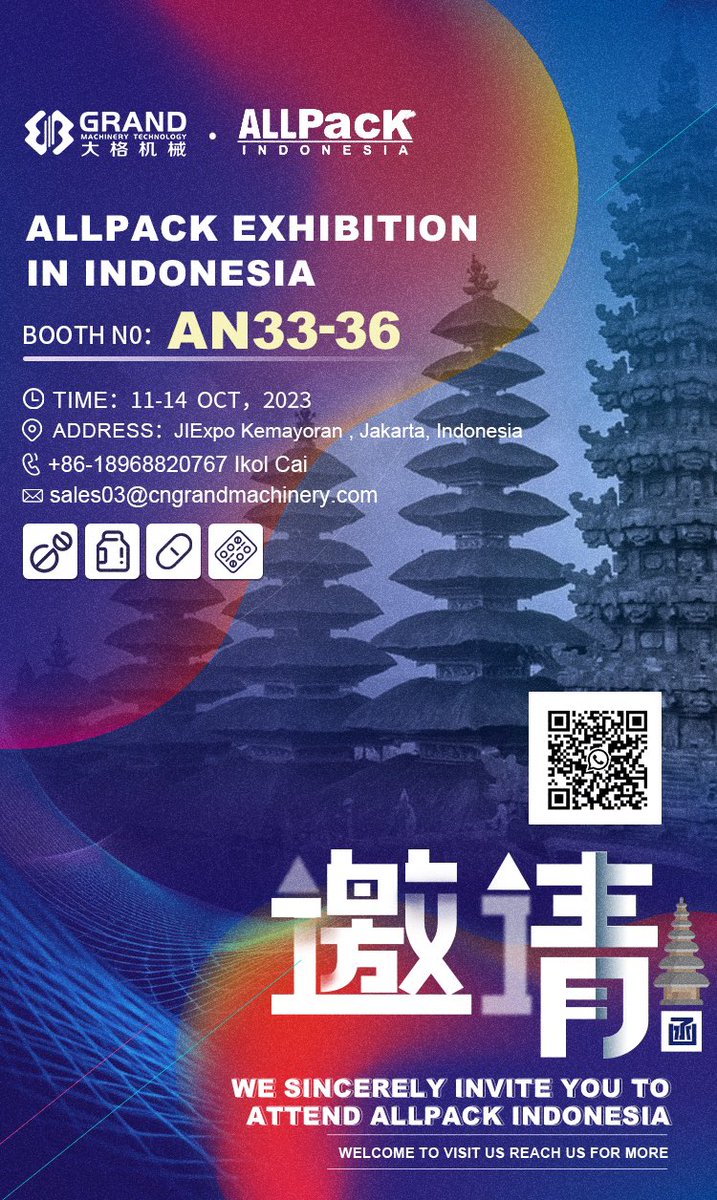 IkolCai's tweet photo. ALLPACK EXHIBITION, 11-14 OCT, 2023,  Jakarta, Indonesia.
Looking forward to see you in the booth : AN33-36💕

#exhibition
#allpackindonesia
#allpackexhibition https://t.co/KsZiR0tXCS
