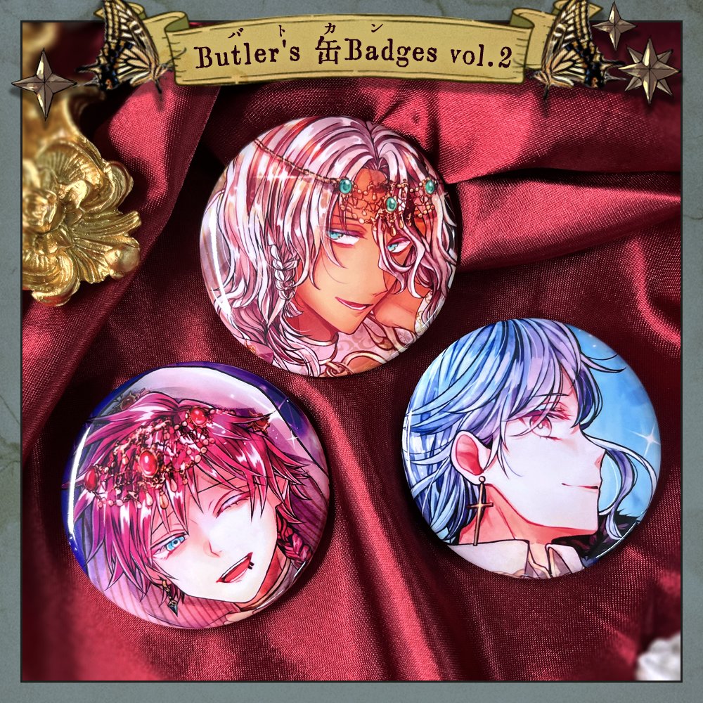 🌹NEW ITEM🌹 Butler's 缶Badges vol.2のご紹介です。 メイン