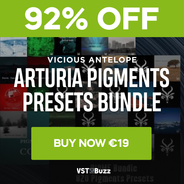 SampleSReview's tweet photo. 92% off “Arturia Pigments Presets Bundle” by Vicious Antelope 🔥👉https://t.co/j0vmGPId5e
Now $19.25- Real Value: $243.14
#vst #deal #deals #arturia #sounddesign #musicsoftware #composer #musicproducers #musicproducer #pigments #synth #sales #vstbuzz https://t.co/Y7POGXPR83