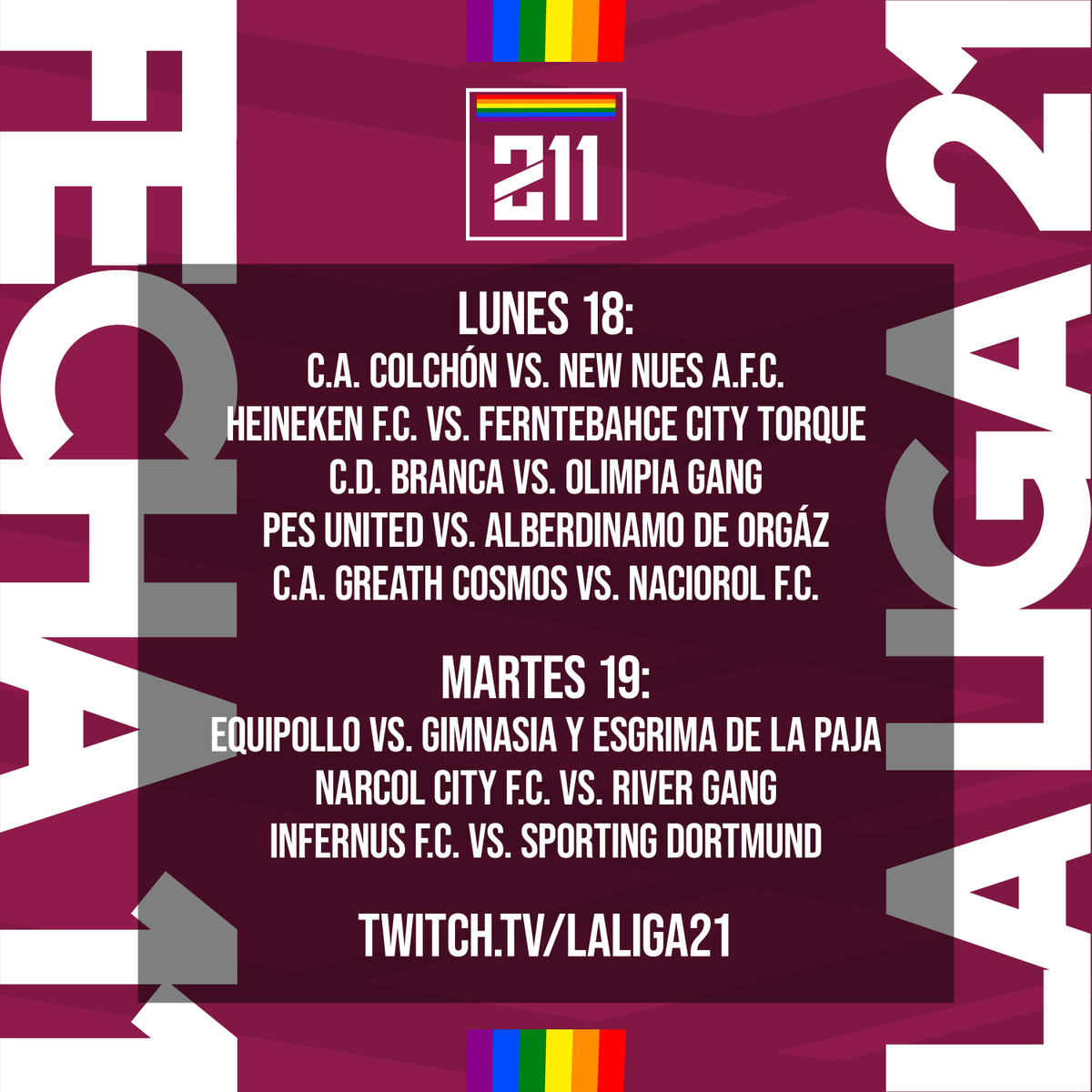LaLiga21Of's tweet photo. Disculpen la demora, pero nos fuimos a ver a Rodo ganarle al puntero en basket.

MAÑANA HAY LIGAAAAAAAAAA

Y vamos con la #ProgramacionSemanal, #Fecha11 en #La211. Así se juega, así está la tabla.

Todo fuego fuego fuego. https://t.co/6S0vM1frtP