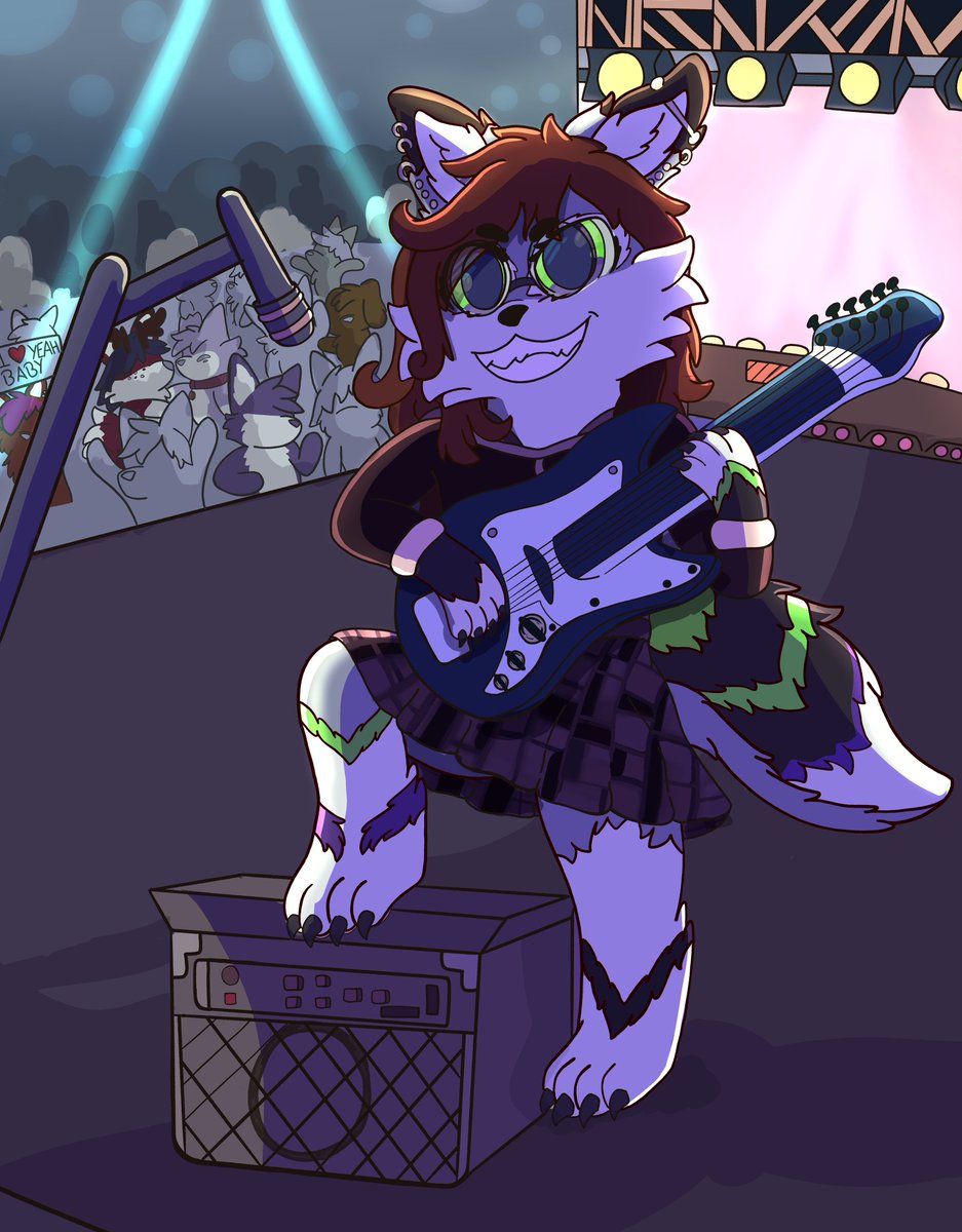 DermicHunterFox's tweet photo. Ven, canta una canción que te haga sentir contento 🐾💚🖤 
This is @SrDave_LeLoup in Spotify ✨
#furry #furryart #furryartwork #furryfandom #wolf #furrywolf #music #progressivemetal #furrycomunity #musicdrawing #comission #comissionsopen #kemono #DermicHunterFox https://t.co/pkiY5RDffV