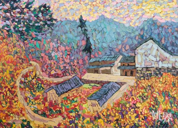i_yuyao's tweet photo. Zhong Changshan, a #painter๐จ๐ปโ๐จ from Huitou Village, Zhangting Town, creates #paintings with the theme of ancient villages in #SimingMountain. The unique rural and mountain scenery attracts people to stop for a long time and evokes a deep sense of nostalgia. https://t.co/xapOaRm5iq