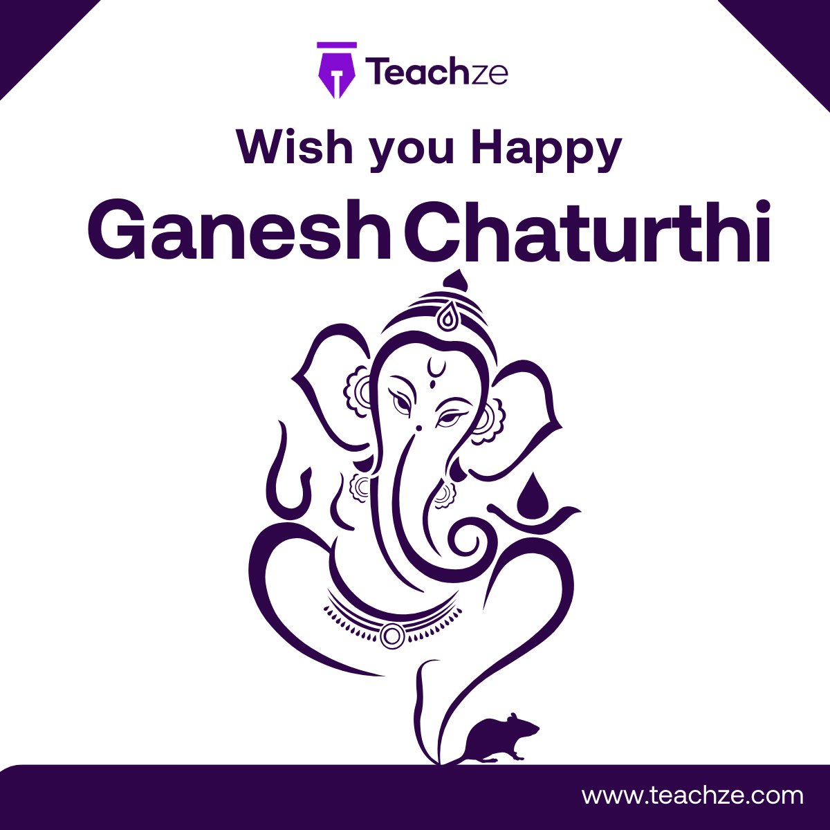teachze_inc's tweet photo. Teachze wishes Happy Ganesh Chaturthi !!!

#GaneshChaturthi #VinayakaChaturthi #VinayakaChavithi #teachze #education #EducationForAll https://t.co/DpsiCXFyQK